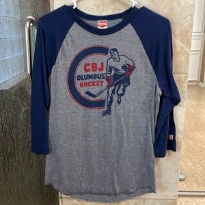 Columbus Blue Jackets Raglan Tee
